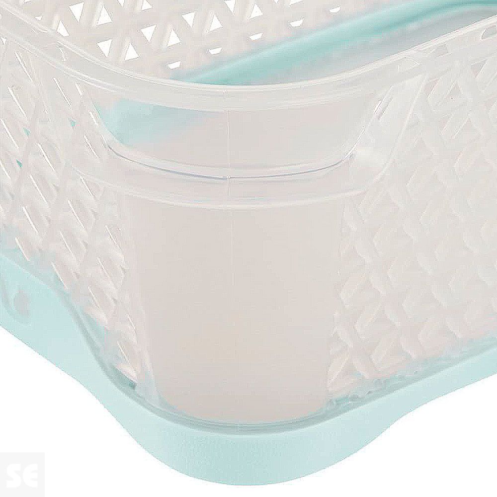 Cesta Organizadora Plástico Verde 16x12x7 cm