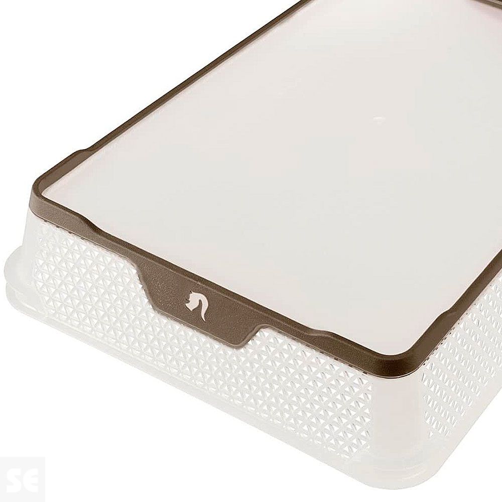 Bandeja Organizadora Plástico Gris 36x26x7 cm