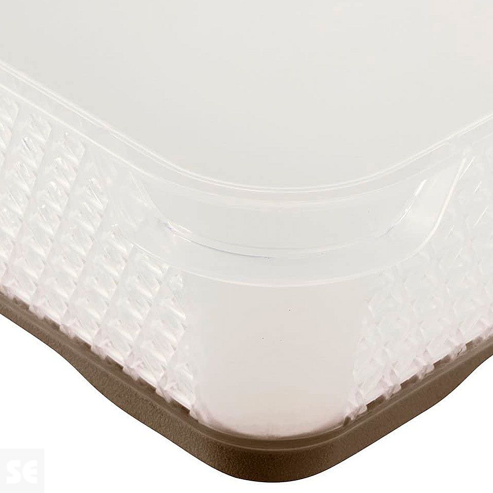 Bandeja Organizadora Plástico Gris 36x26x7 cm