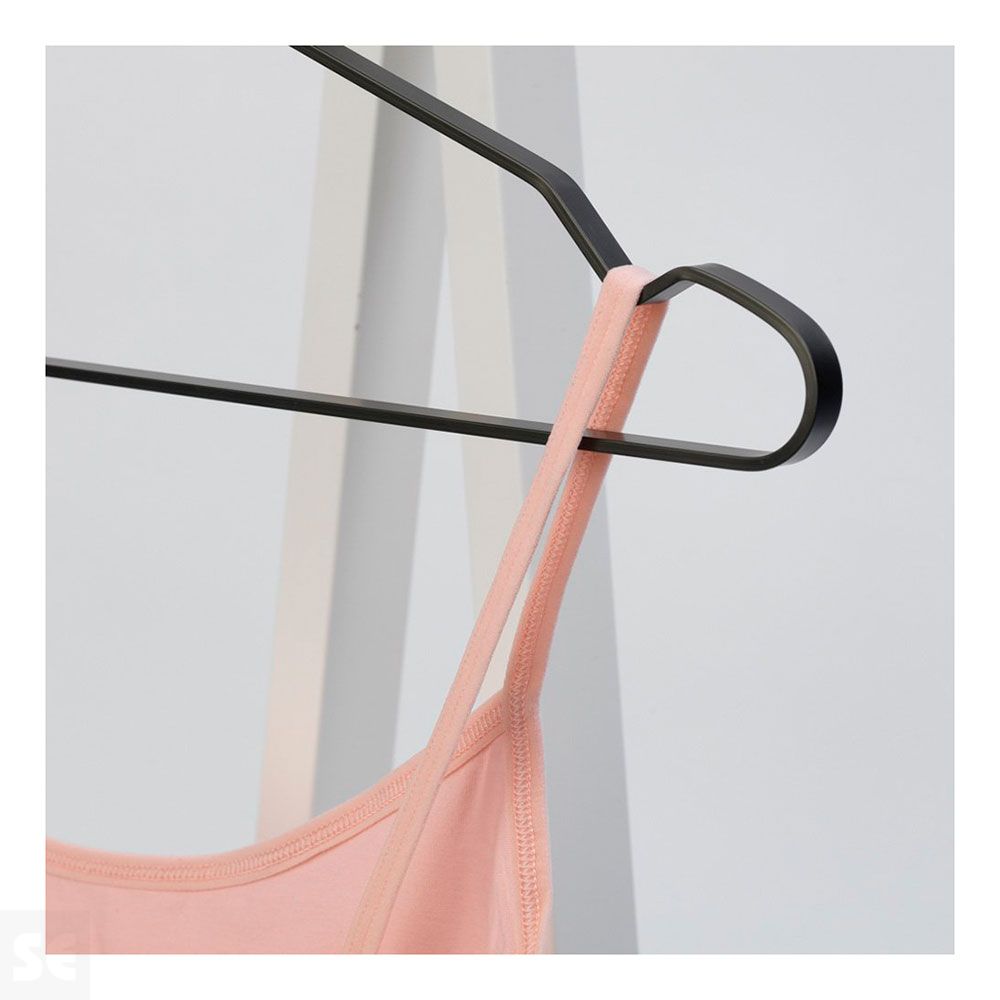 Perchas de Aluminio Negro 4 uds.