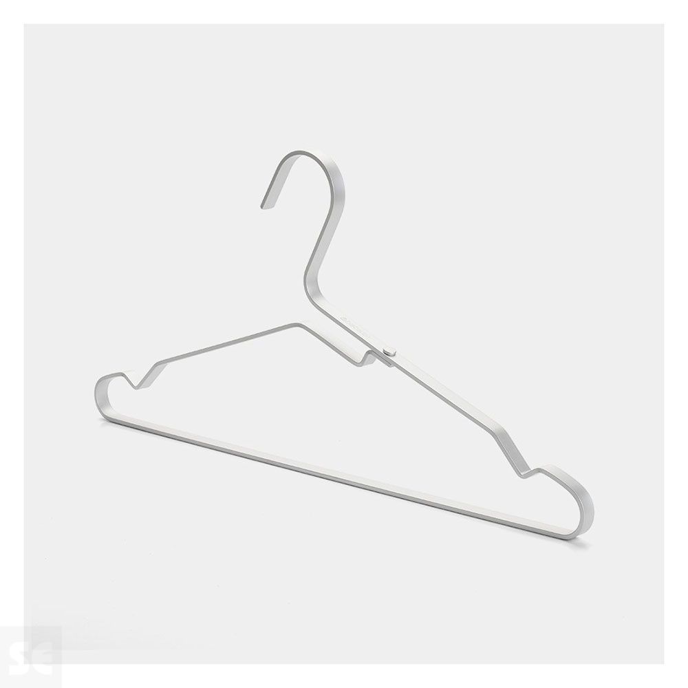 Perchas de Aluminio Plata 4 uds.