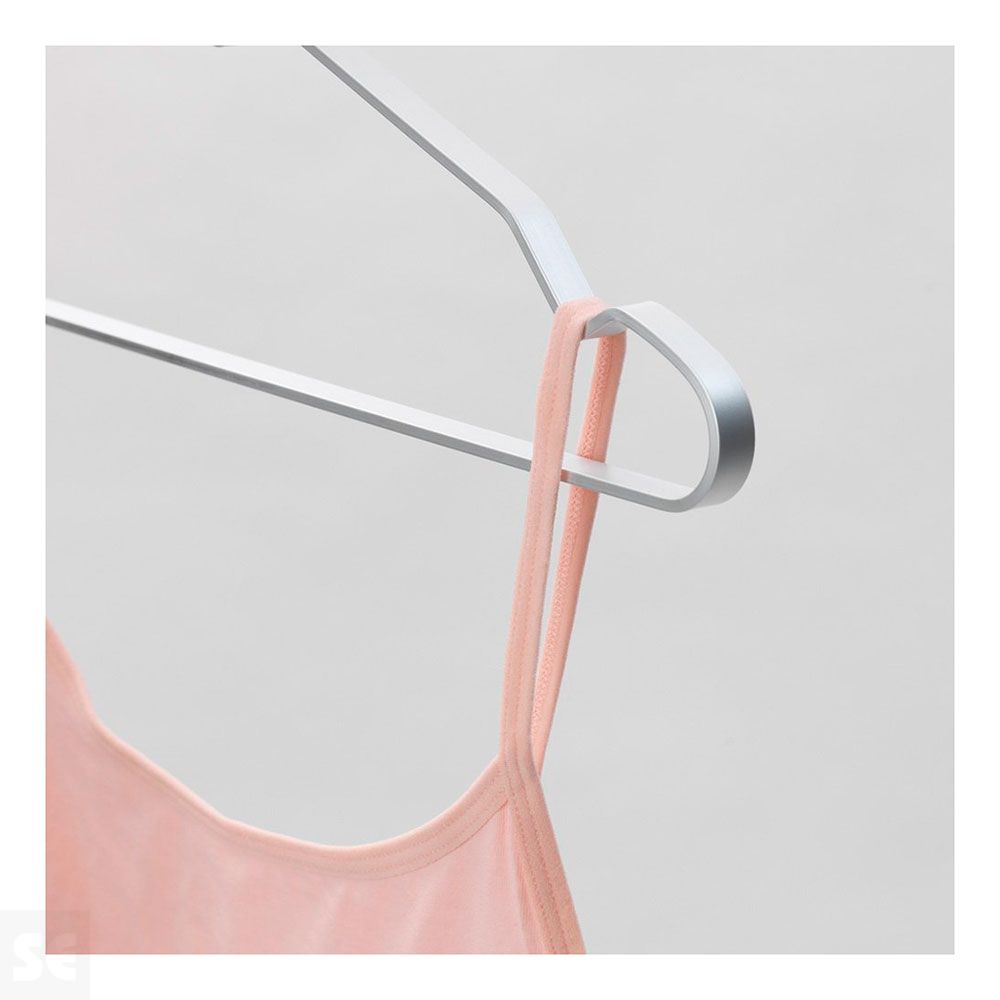 Perchas de Aluminio Plata 4 uds.