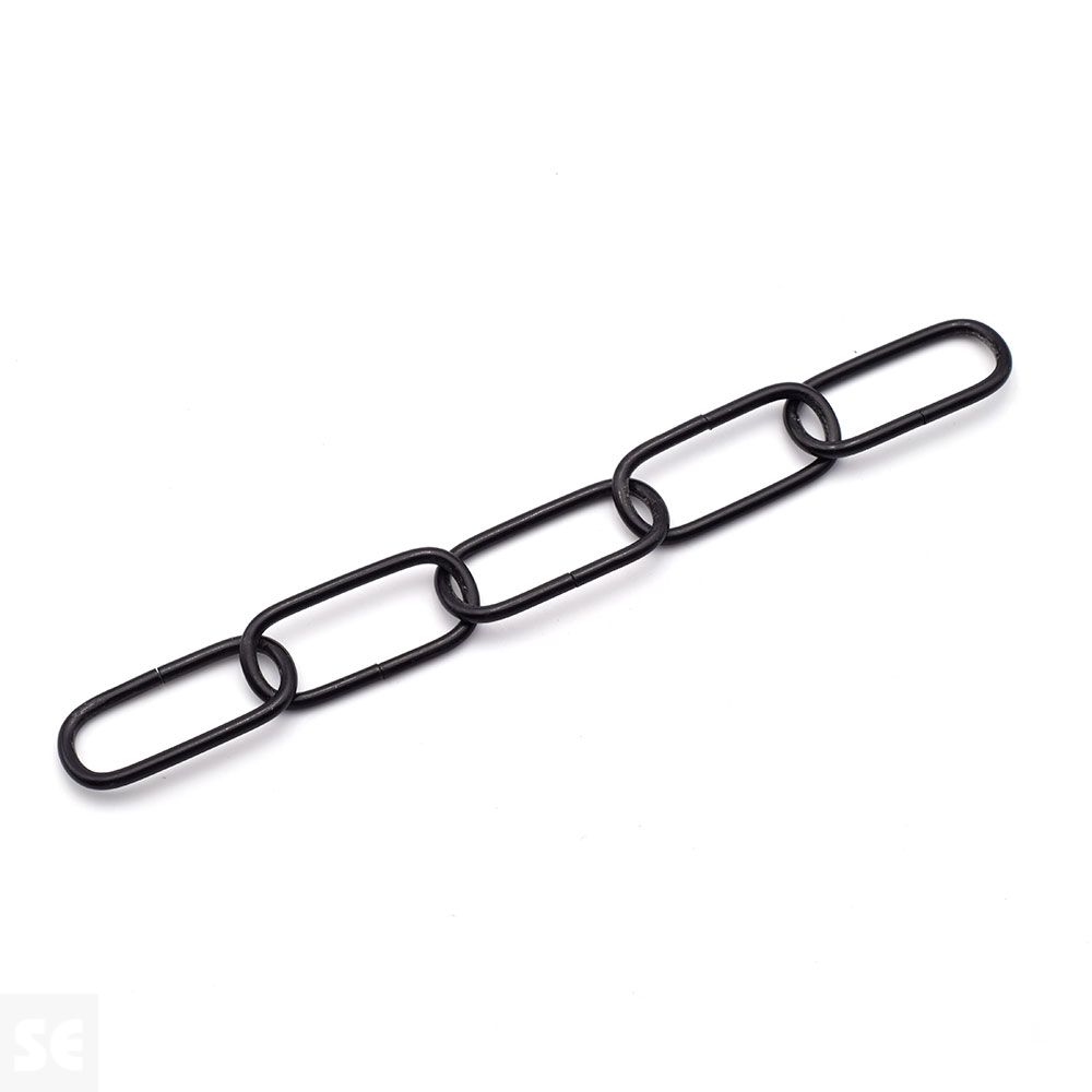 Cadena Recta Lisa Negra 2,5x29 mm