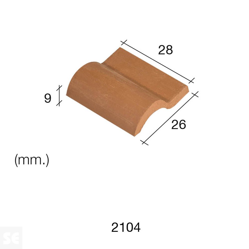 Teja Romana Roja 1/10  25Unds.