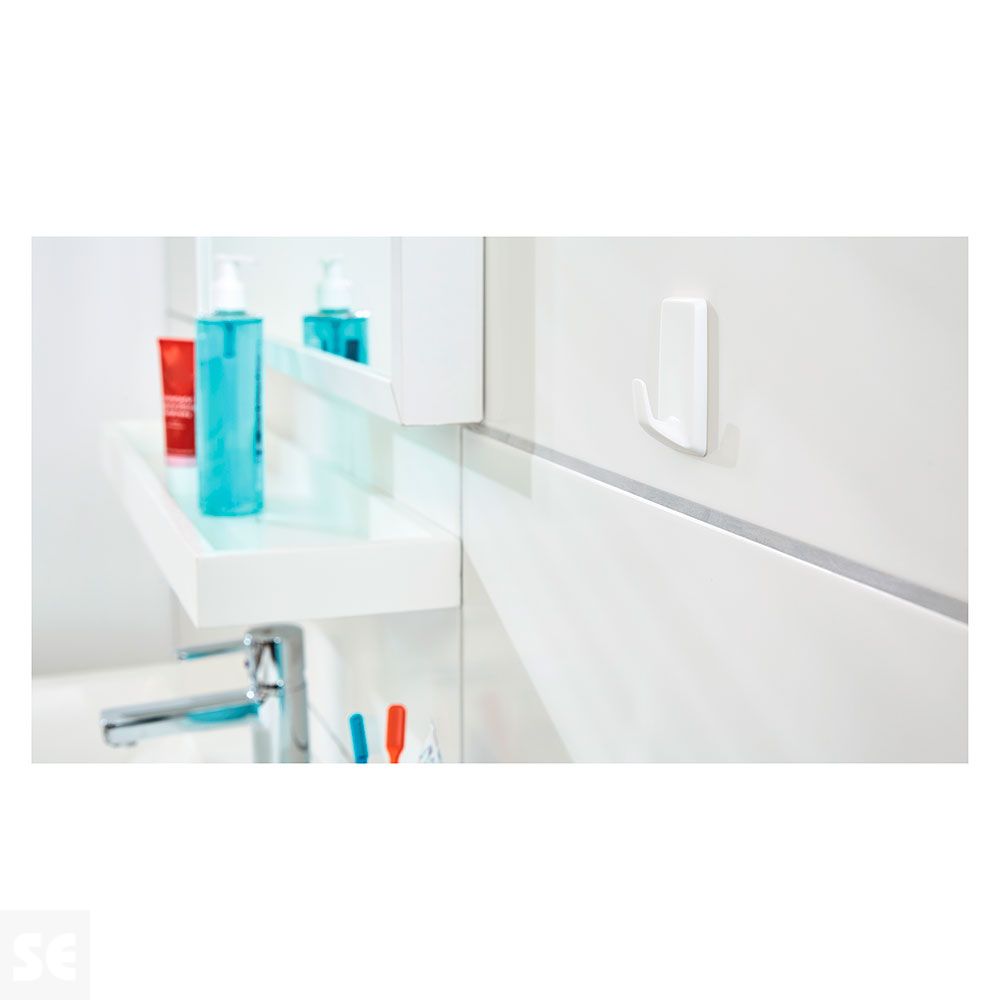 Powerstrips Ganchos Grandes Clásicos Blancos