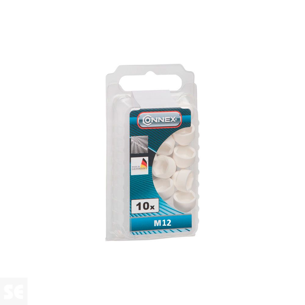 Tapa PVC M12 mm Blanco