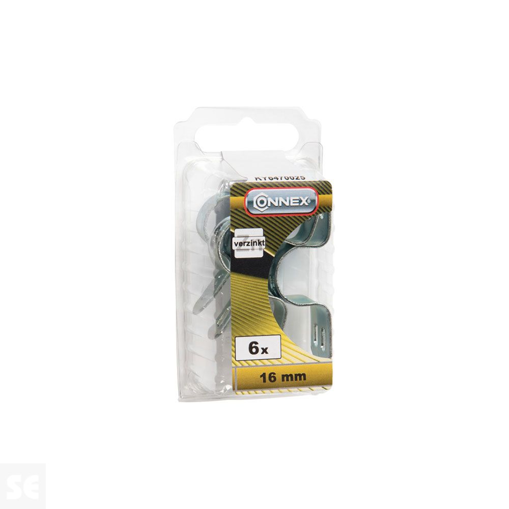 Abrazaderas tubo 16mm. (6u.)