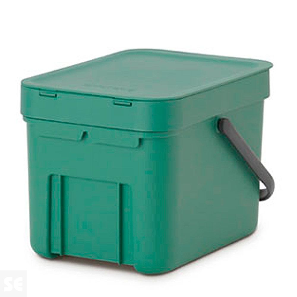 Sort & Go, Cubo de Desperdicios Verde Abeto 6 l