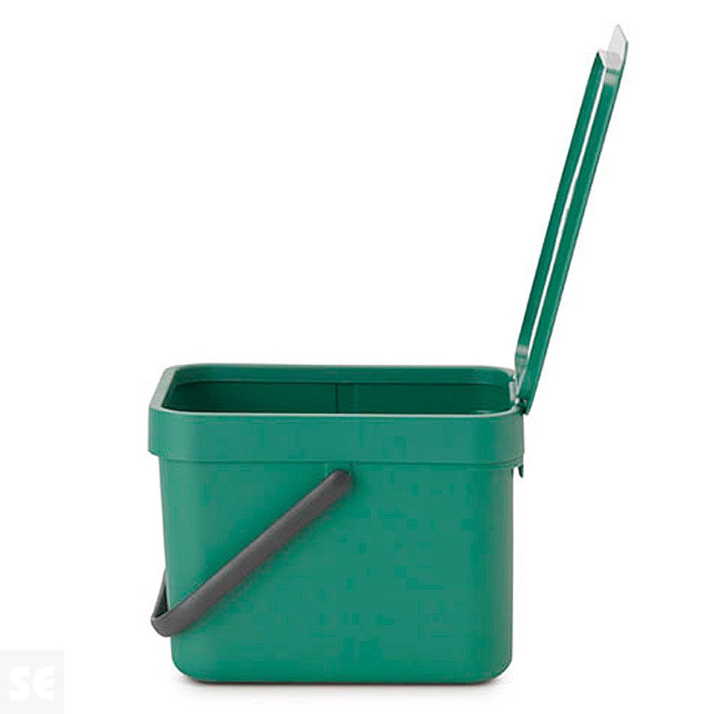 Sort & Go, Cubo de Desperdicios Verde Abeto 6 l