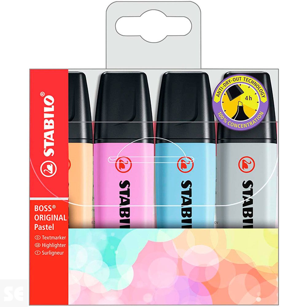 Marcadores Stabilo Patel 70/4-4 4 Colores Nuevos