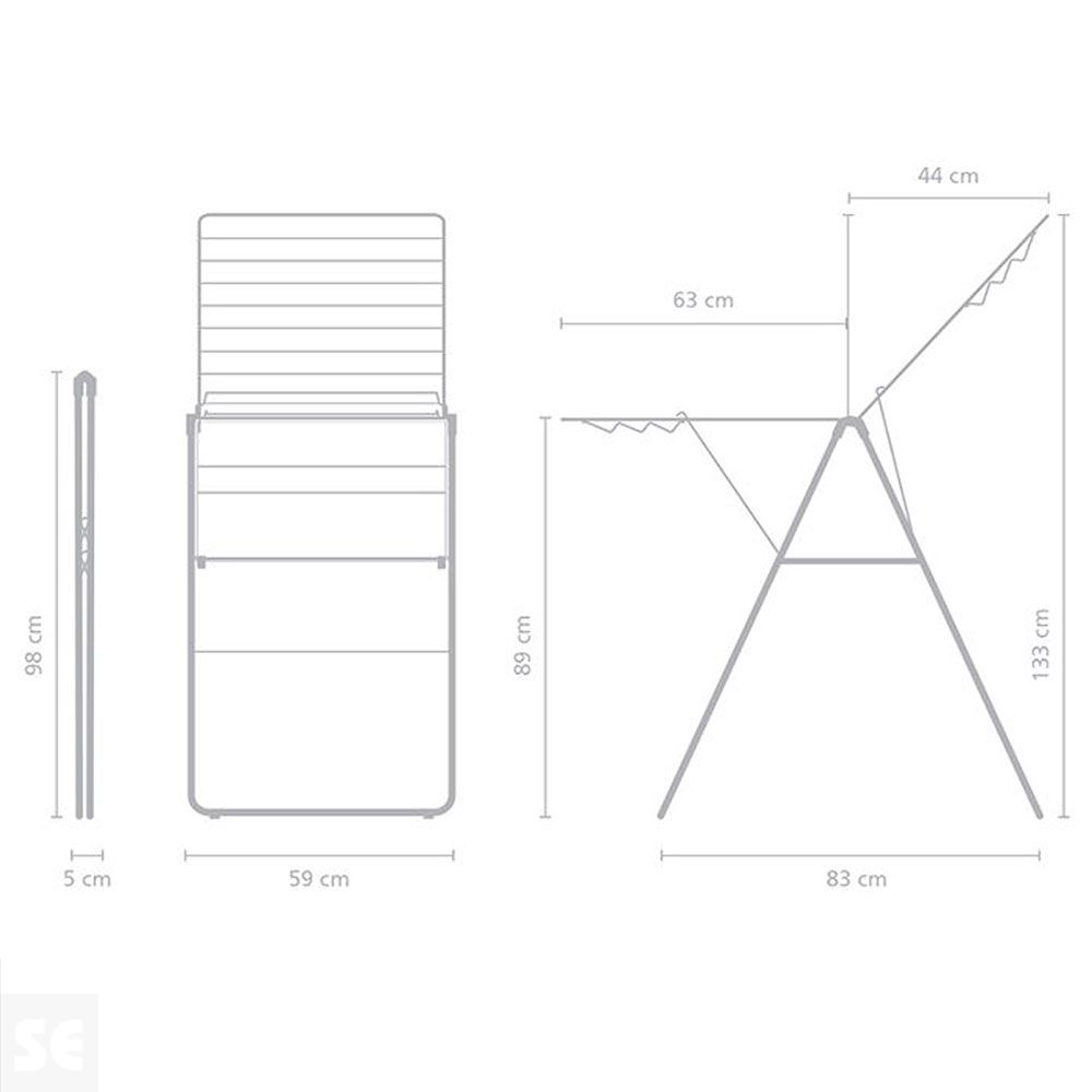Tendedero de Alas Fresh White 20 m