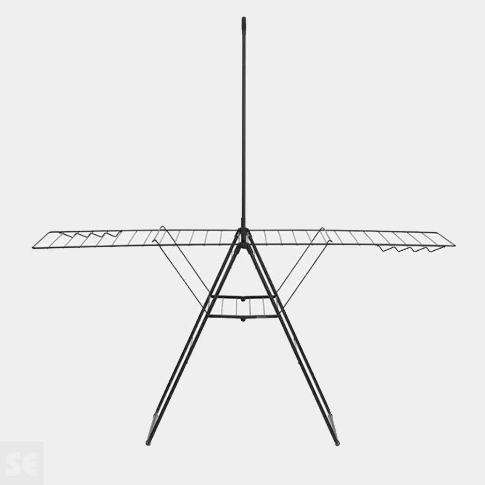 Tendedero de Alas 25 m Matt Black Barra Perchas 25 m