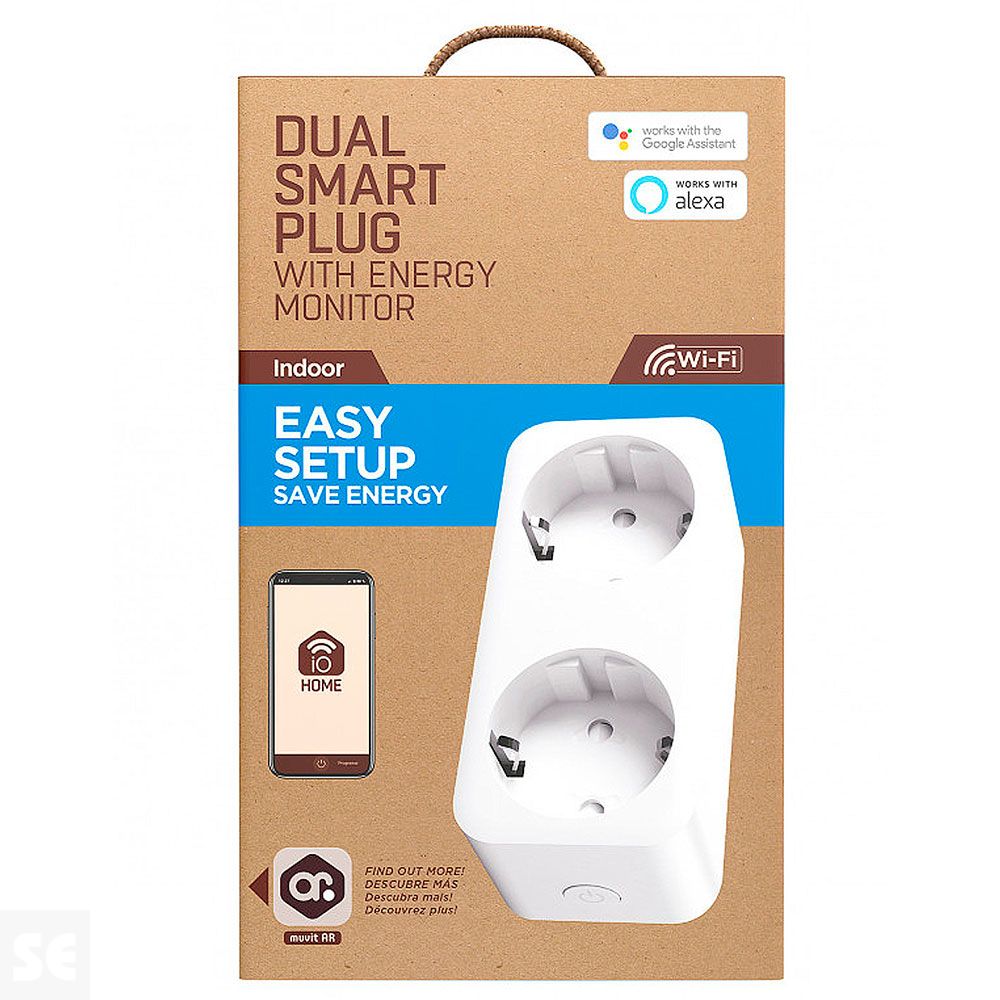 Muvit Io Enchufe Doble Wifi con Monitor de Energía