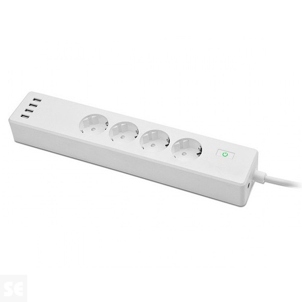 Muvit Io Regleta Inteligente Blanca Wifi 4 Tomas 4 USB