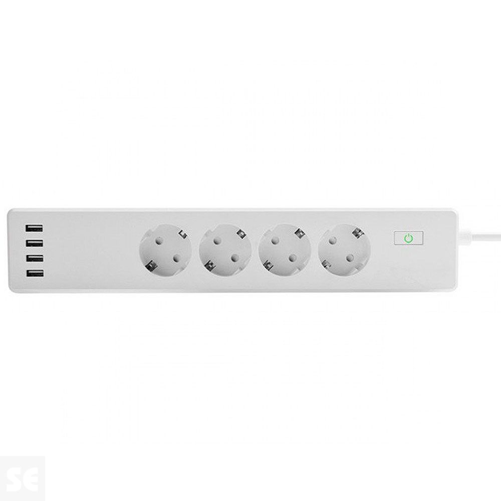 Muvit Io Regleta Inteligente Blanca Wifi 4 Tomas 4 USB
