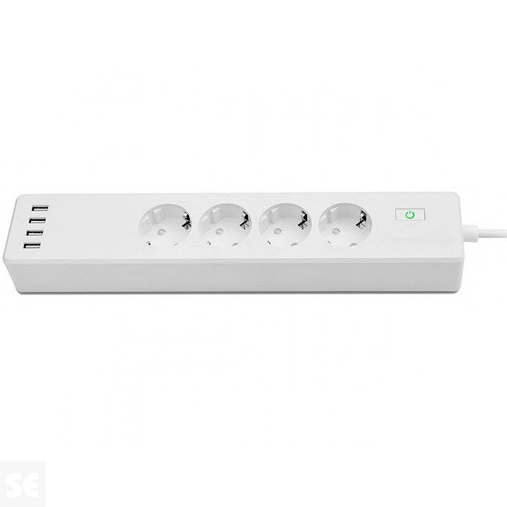 Muvit Io Regleta Inteligente Blanca Wifi 4 Tomas 4 USB