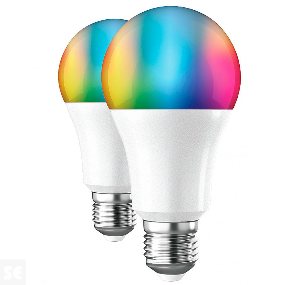 Pack Smart: Enchufe Inteligente + 2 Bombillas A60 E27 800 lm