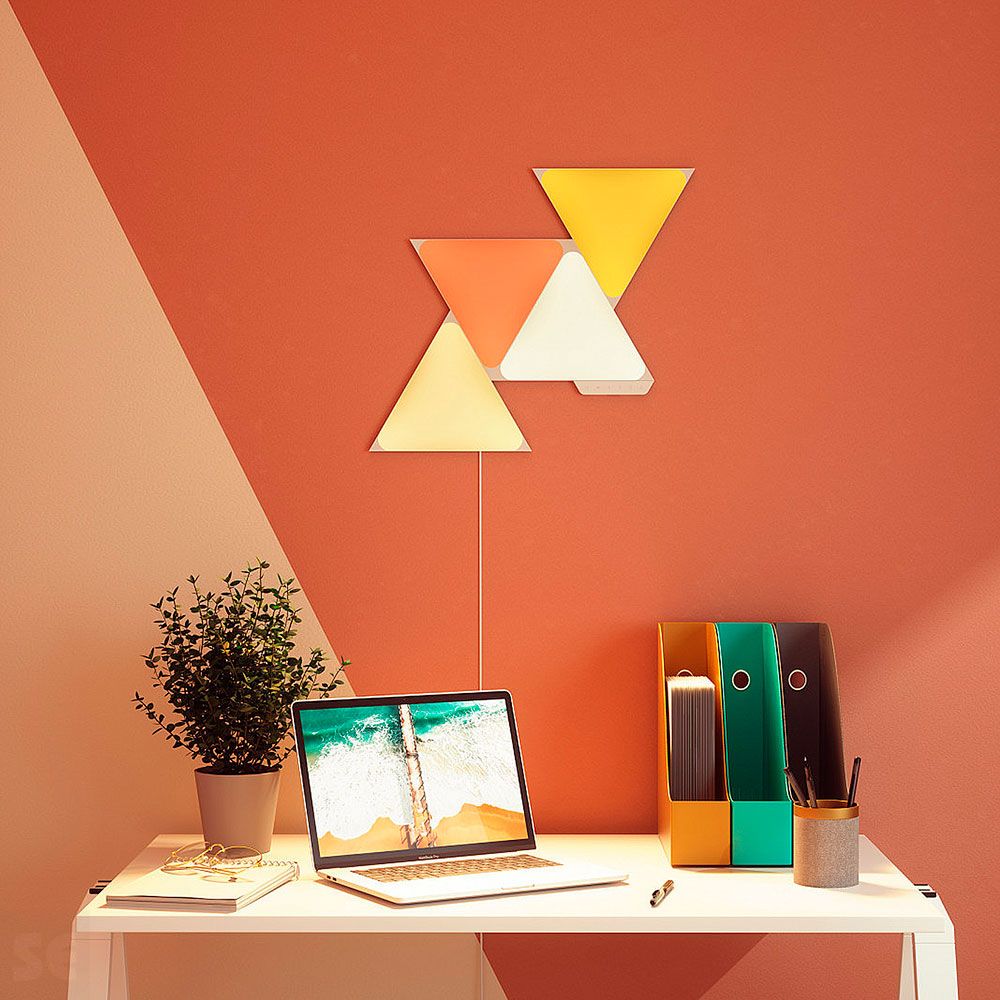 Nanoleaf Kit de 4 Paneles Led Wifi Triángulo