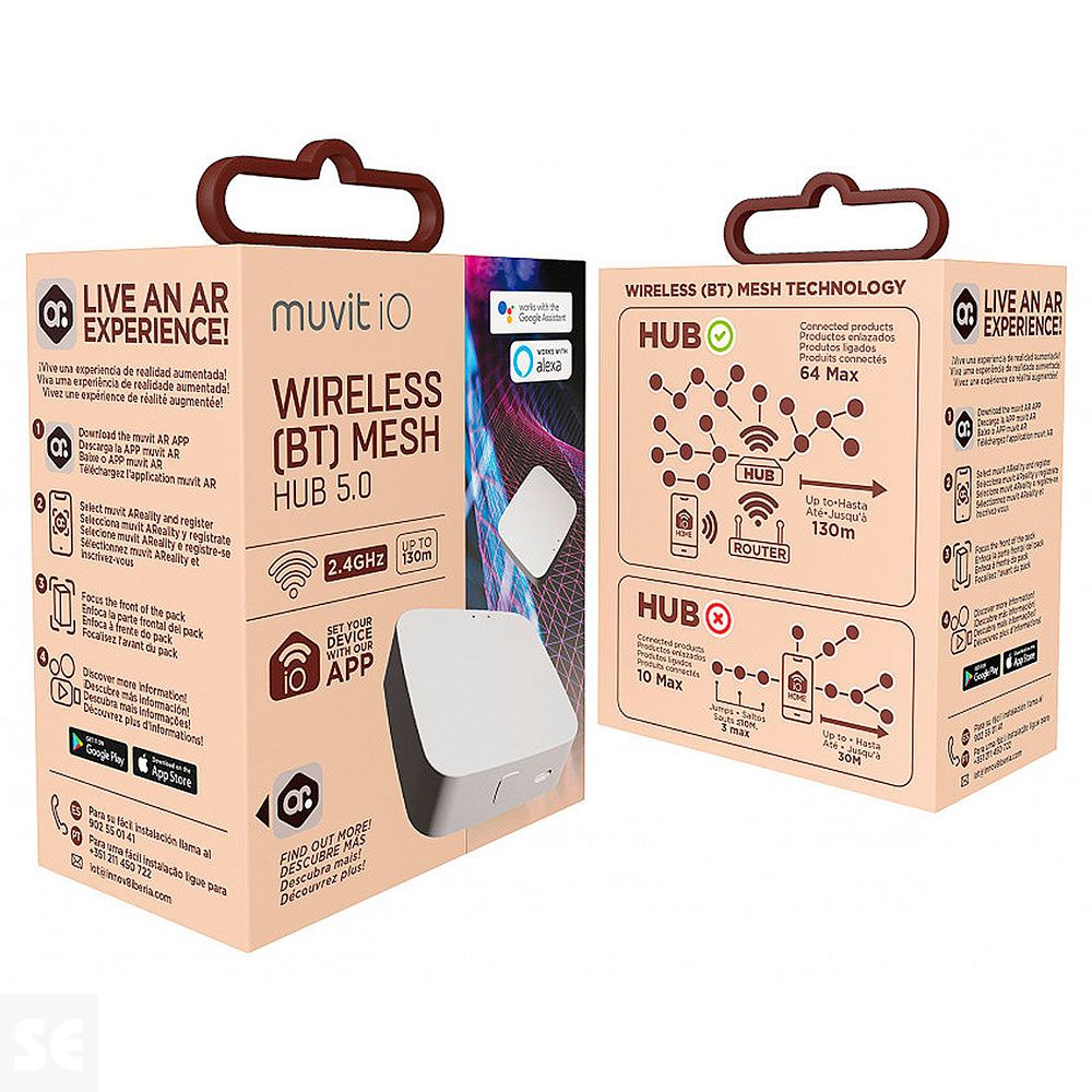 Muvit Io Wireless Mesh Hub 5v/1a con Carga MicroUSB