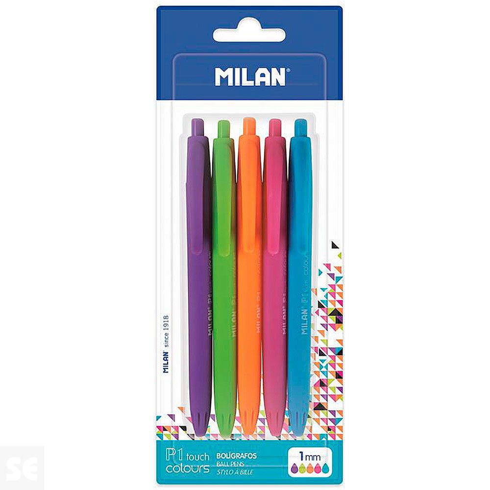 5 Bolígrafos P1 Touch Colours Ass