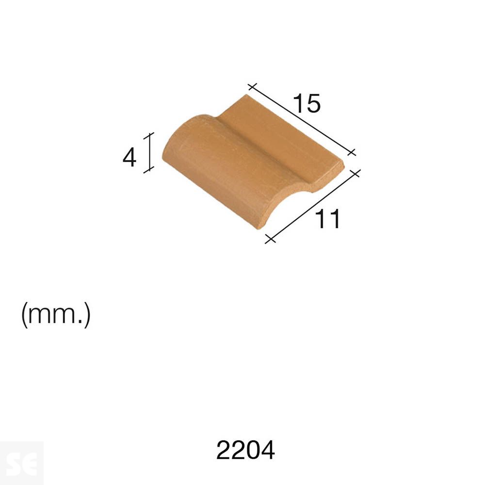 Teja Romana Roja 1/20  150Unds.
