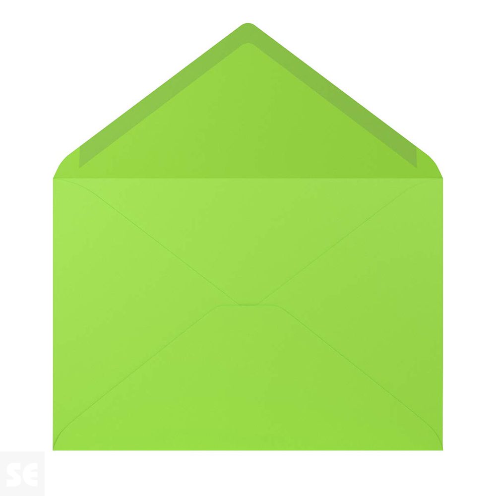 Sobre C-5 Papel 100Gr Verde Lima 157x225Mm (5U.)