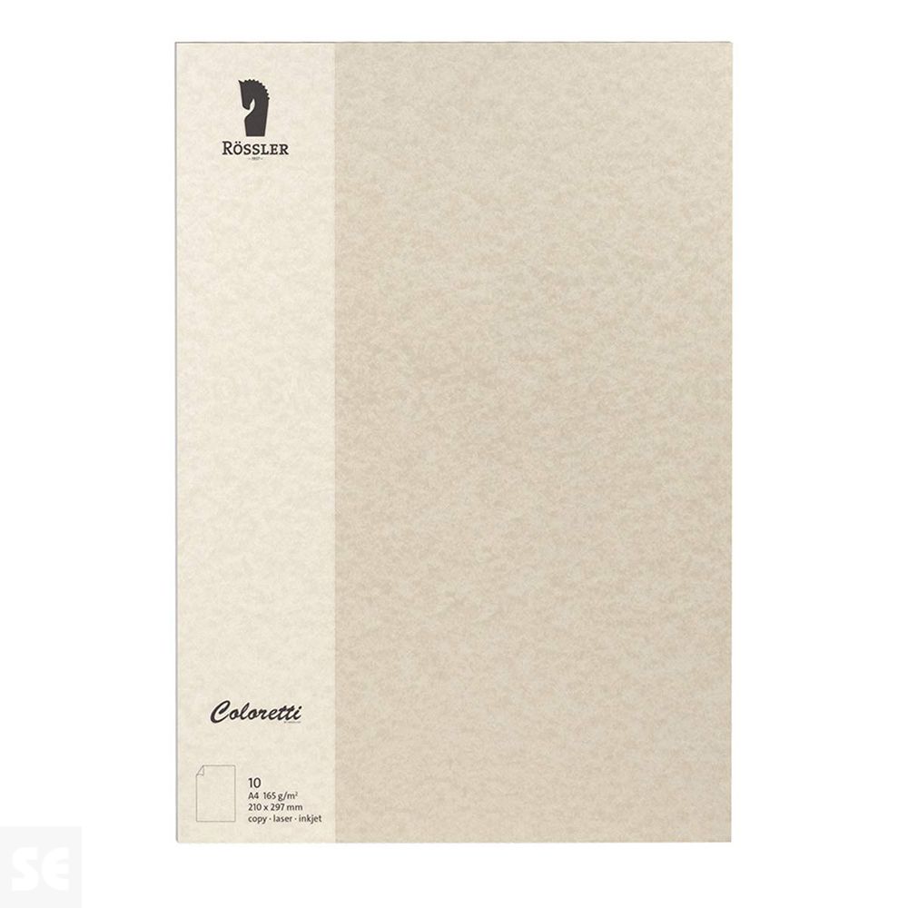 Tarjeta A-4 Papel 165Gr Perg. Marron 210x297Mm (10U.)