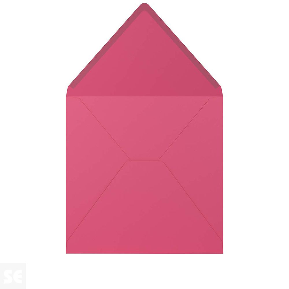 Sobre Cuadrado Papel 100Gr Fuxia 164x164Mm (5U.)