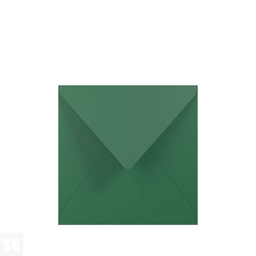 Sobre Cuadrado Papel 100Gr Verde Oscuro 164x164Mm (5U.)