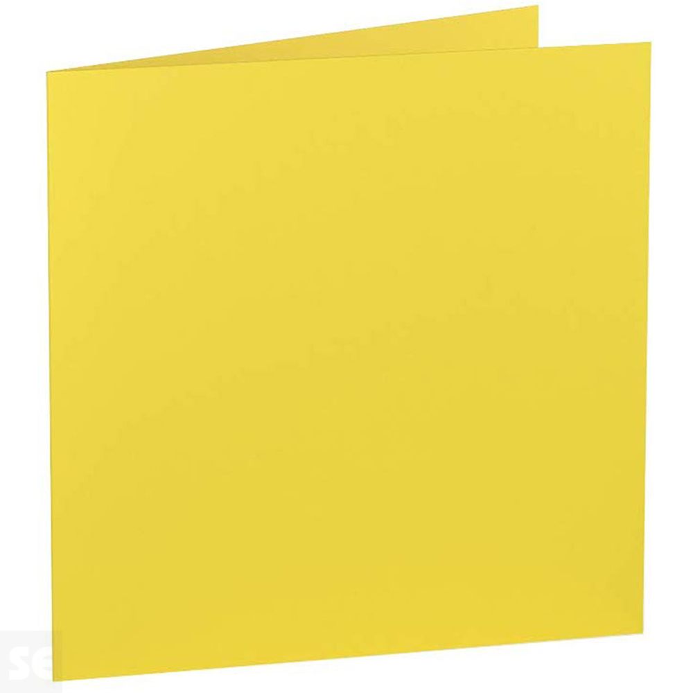 Tarjeta Doble Cuad. Papel 165Gr Amarillo 157/314x159 (5U.)
