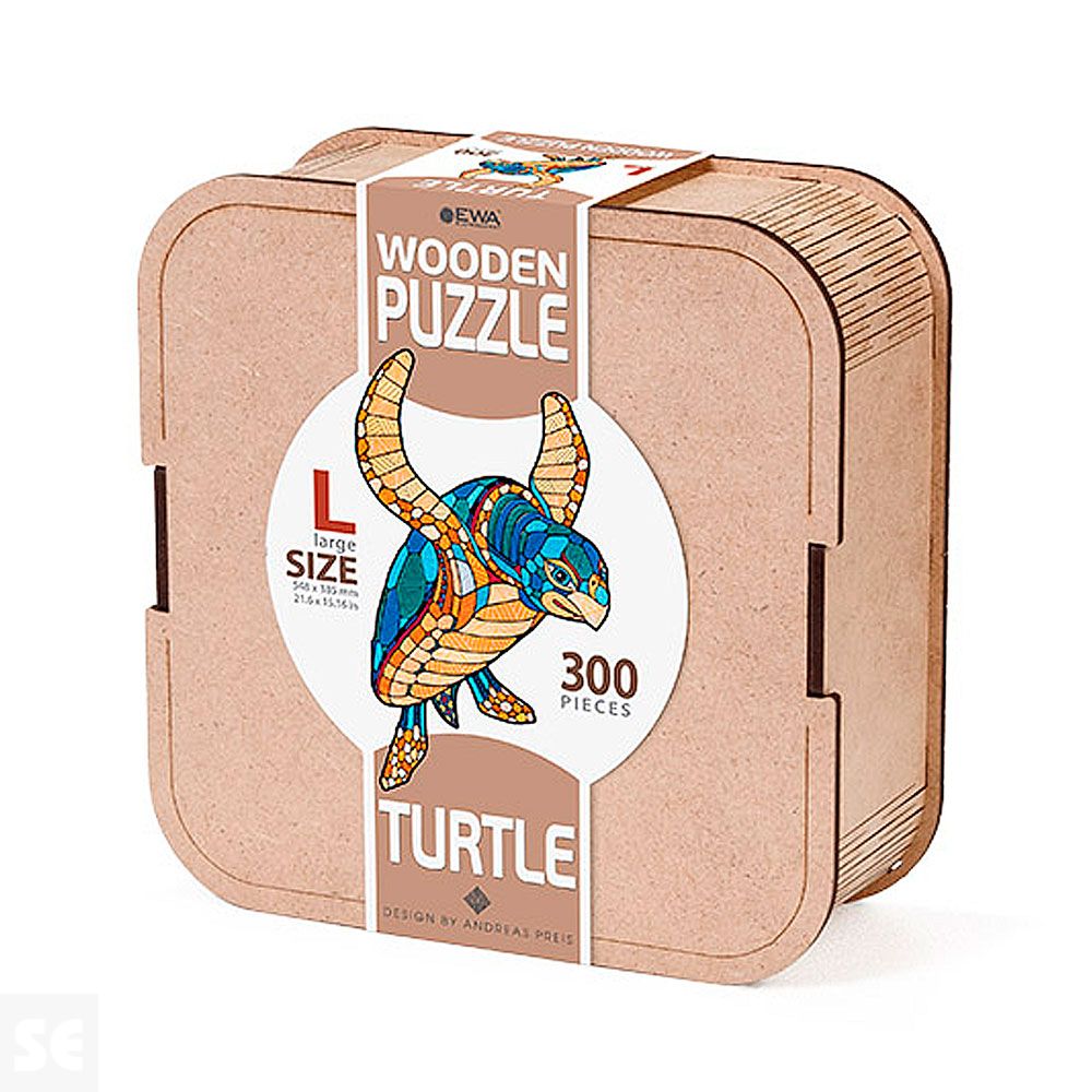 Ewa Puzzle Tortuga (L) 300 Piezas Caja de Madera