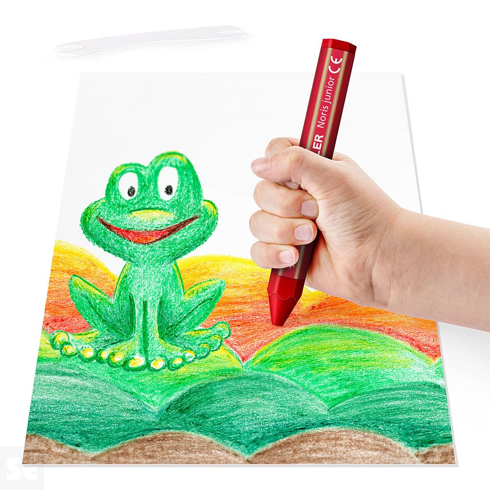 Estuche de Cartón Surtidos 12 Crayones Espátula Noris Junior