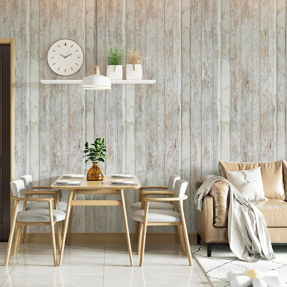 Papel Vinilo Autoadhesivo Tablas Texas de 90x280cm