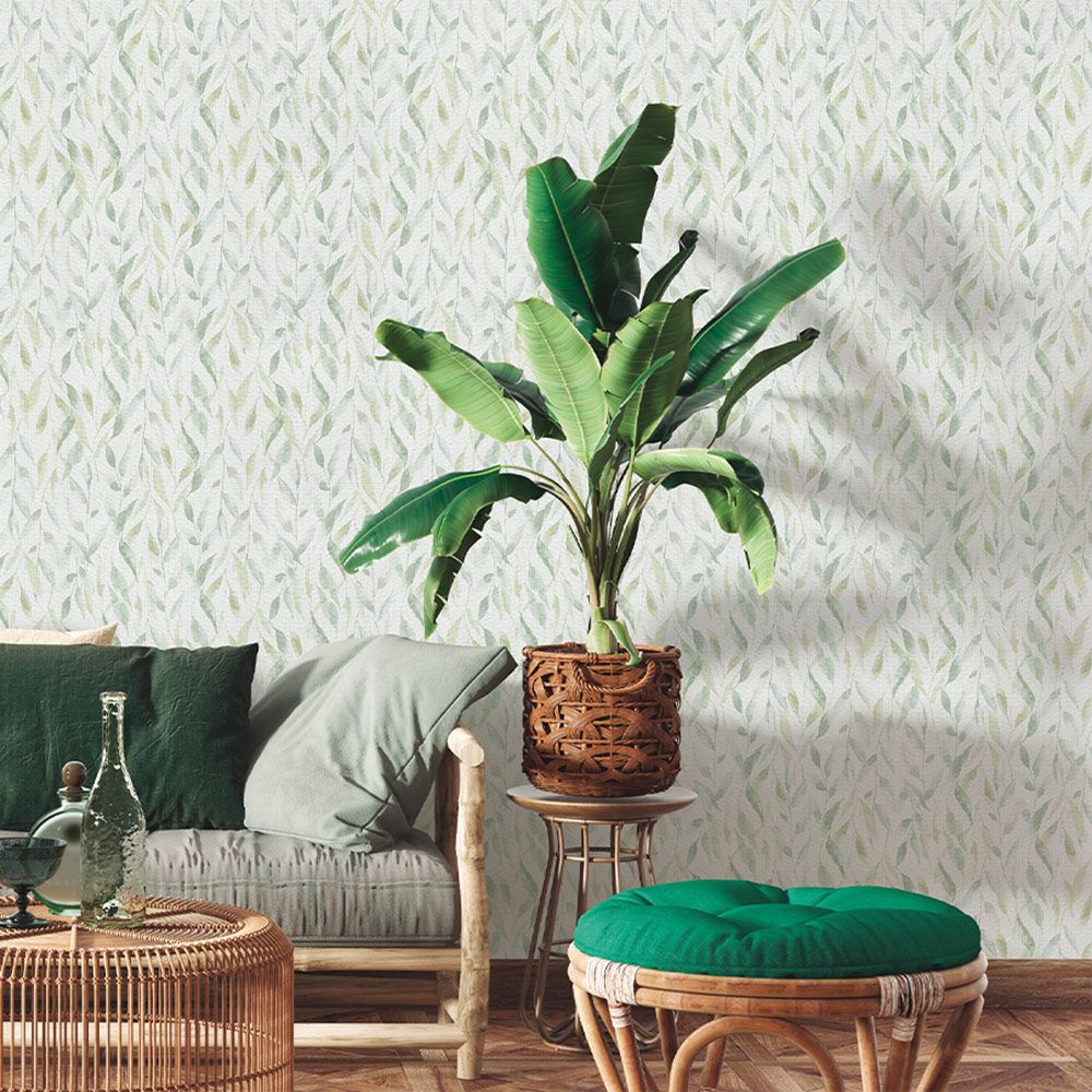 Papel Vinilo Autoadhesivo Sauce Verde de 90 x 280cm