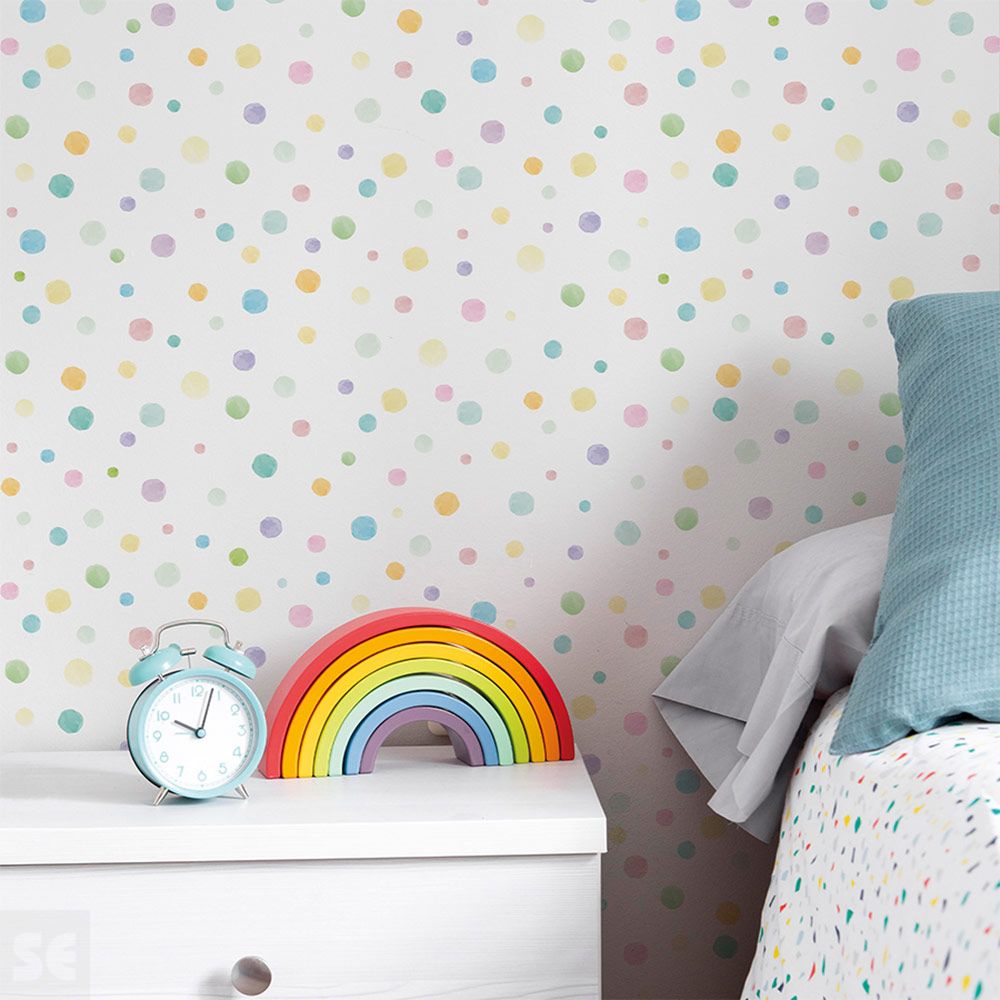 Papel Vinilo Autoadhesivo Confeti Pastel de 90 x 280cm