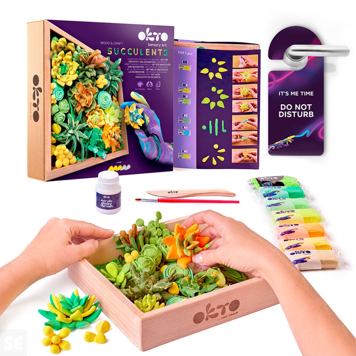 Suculentas Diy de Wood&Craft Energía 21x21cm