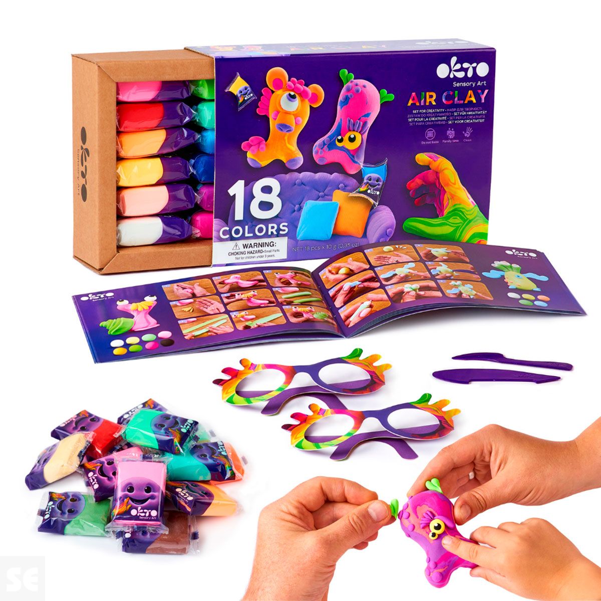 Engastado con Arcilla Aérea 18 Colores