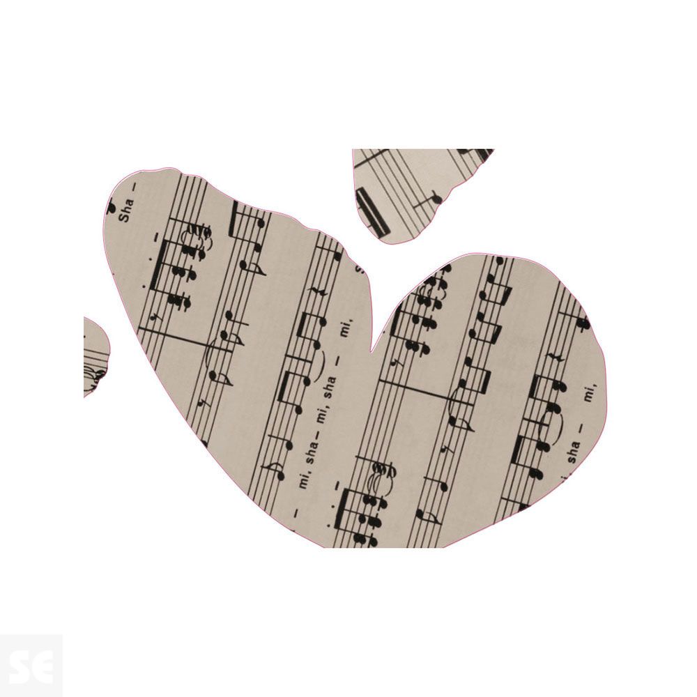 Decoracion 3D Mariposas Concerto (8x6,5Cm A 14x11Cm