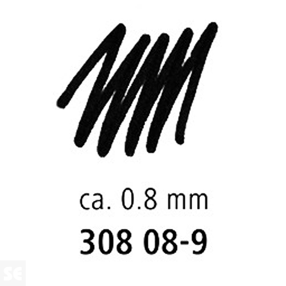 Estuche de Plástico 3 Rotuladores/ Portaminas Pigment Liner 308