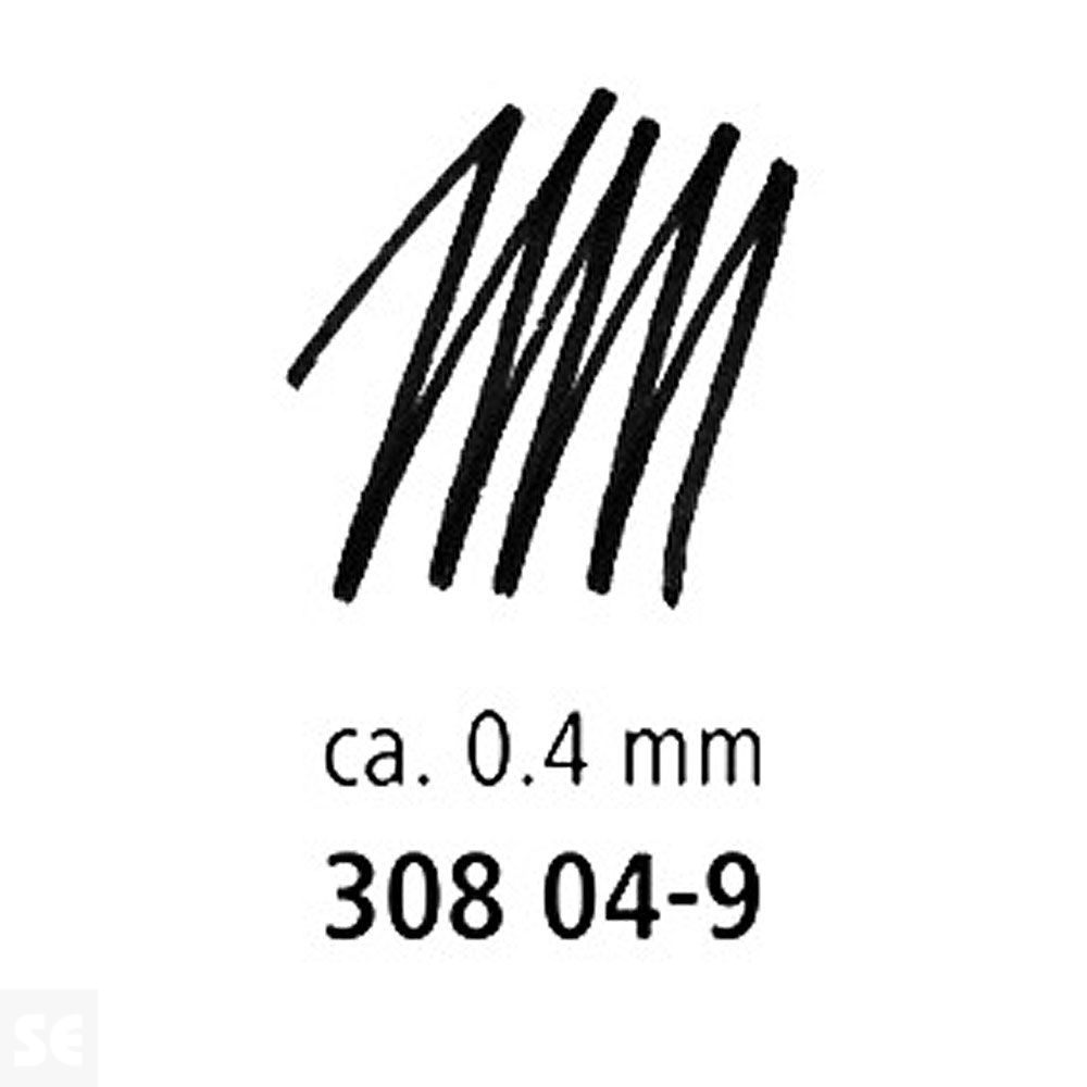 Estuche de Plástico 3 Rotuladores/ Portaminas Pigment Liner 308