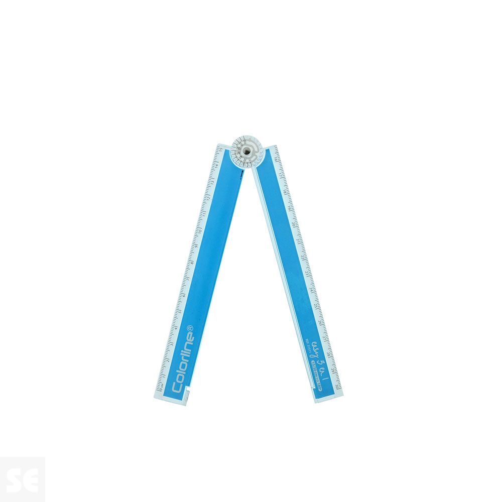 Regla Plegable C/Transportador 15Cm-30Cm