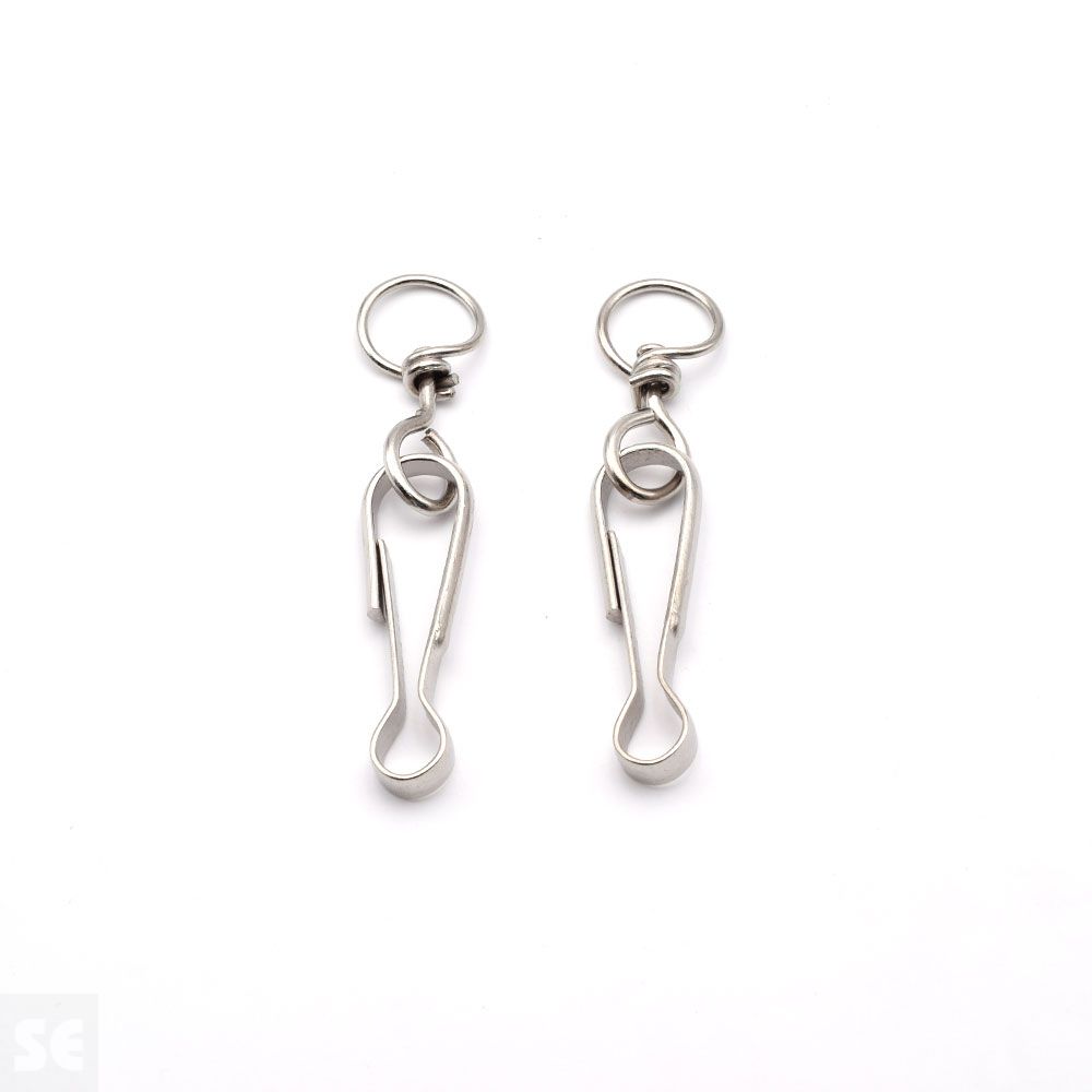 Mosquetón C/Torniquete Níquel 60mm (2u.)