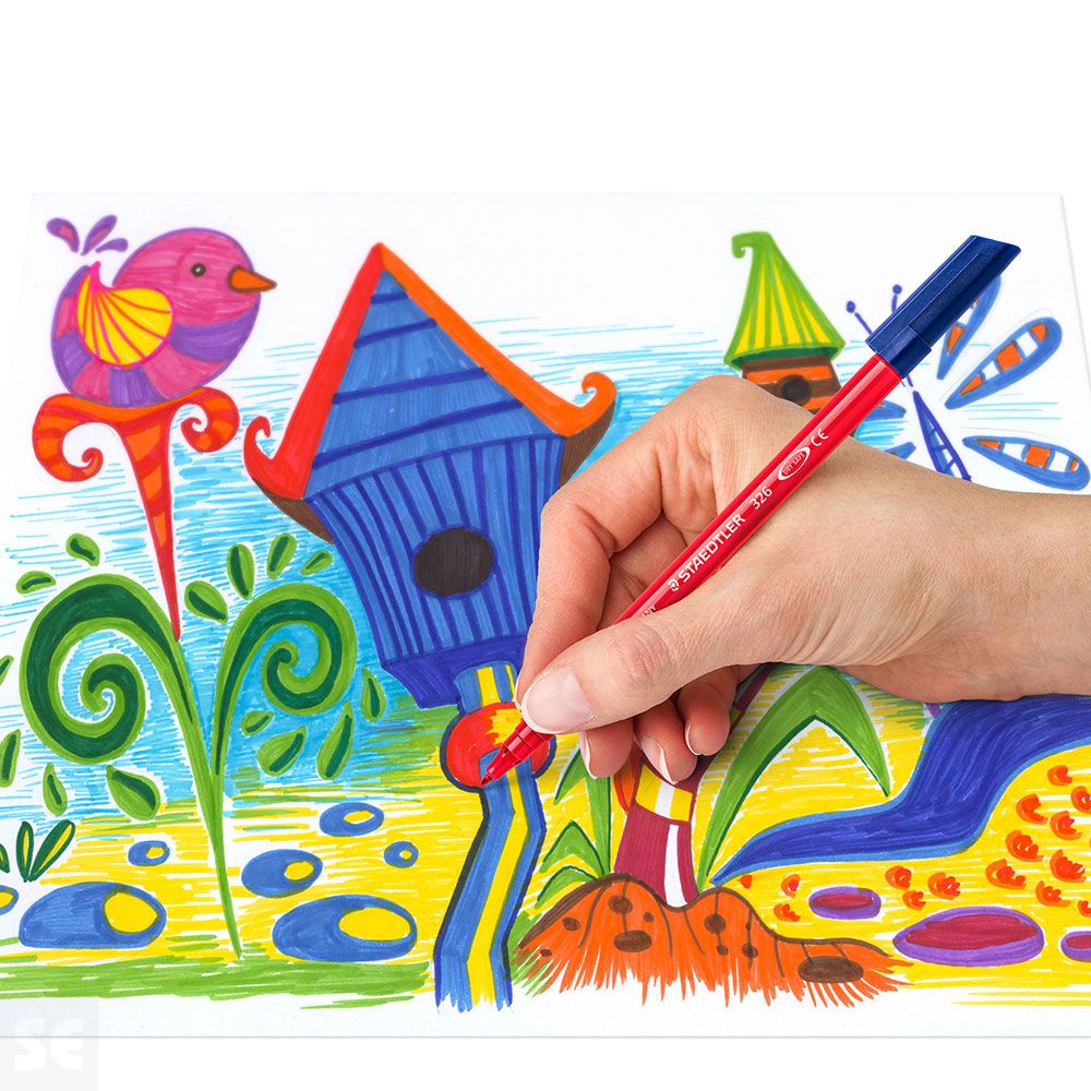 Estuche de Cartón Surtidos 10 Rotuladores Noris 326