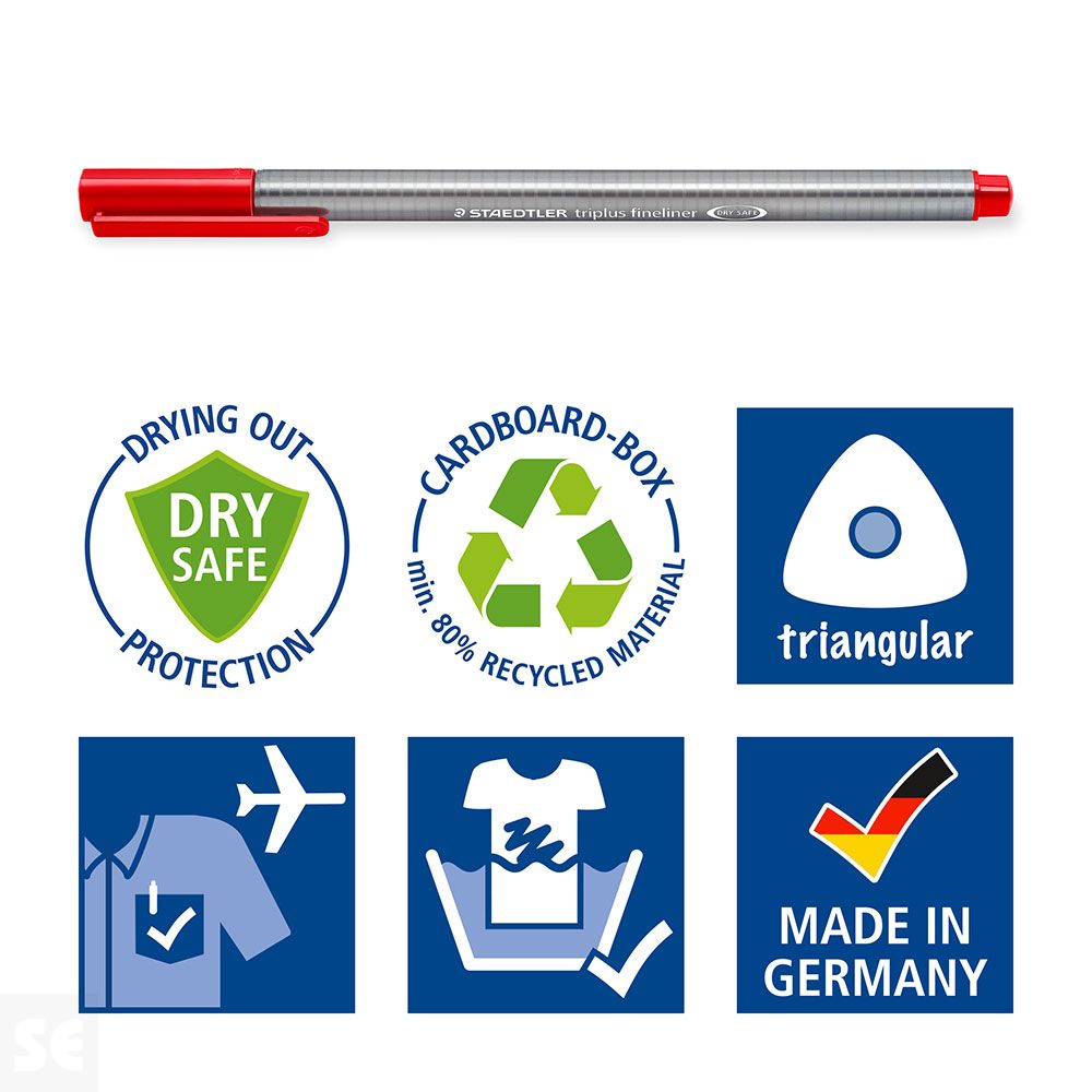 Estuche Exclusivo Staedtler Surtido 10 Rotuladores Triplus® Fineliner 334