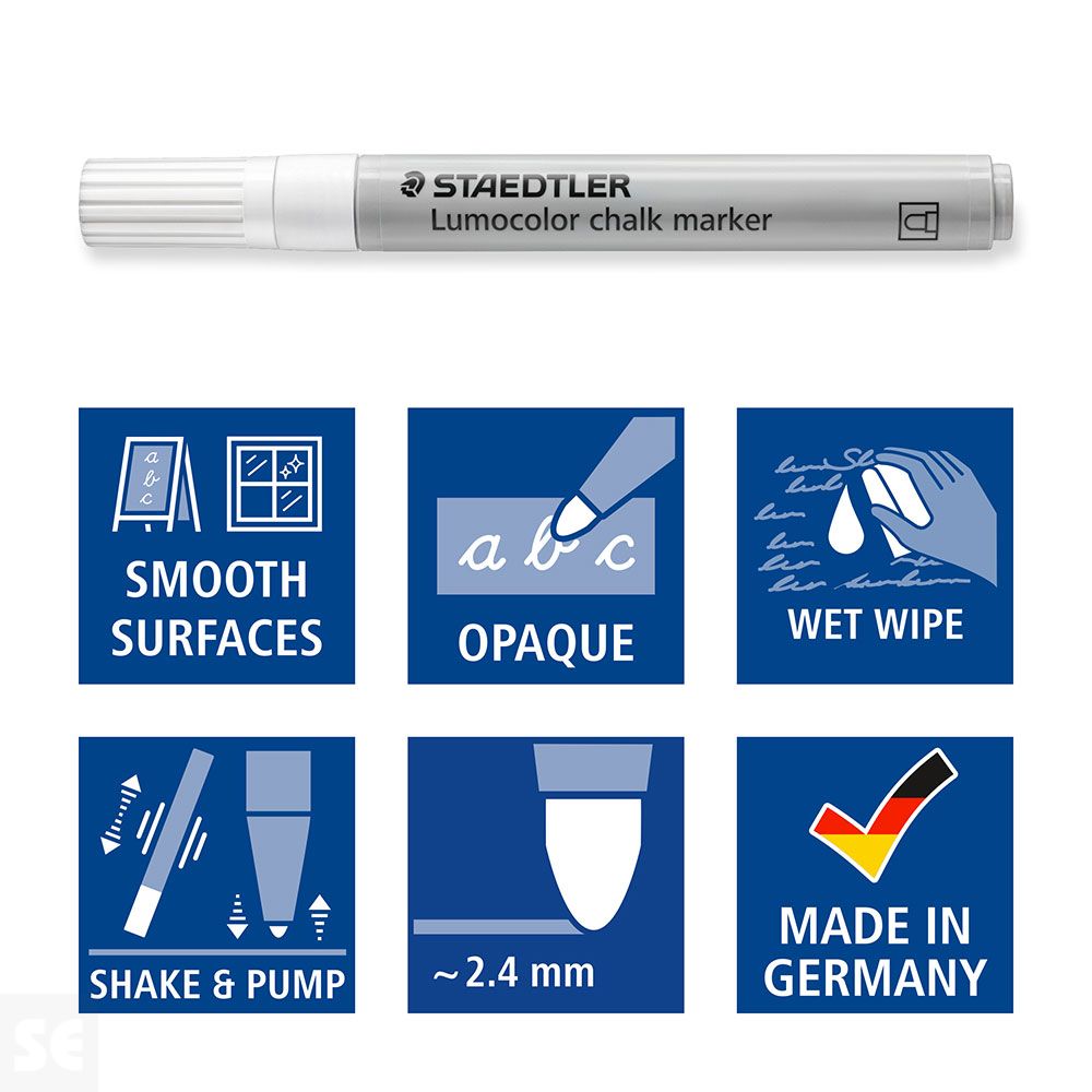 Marcador Lumocolor® Chalk Marker Blanco 344