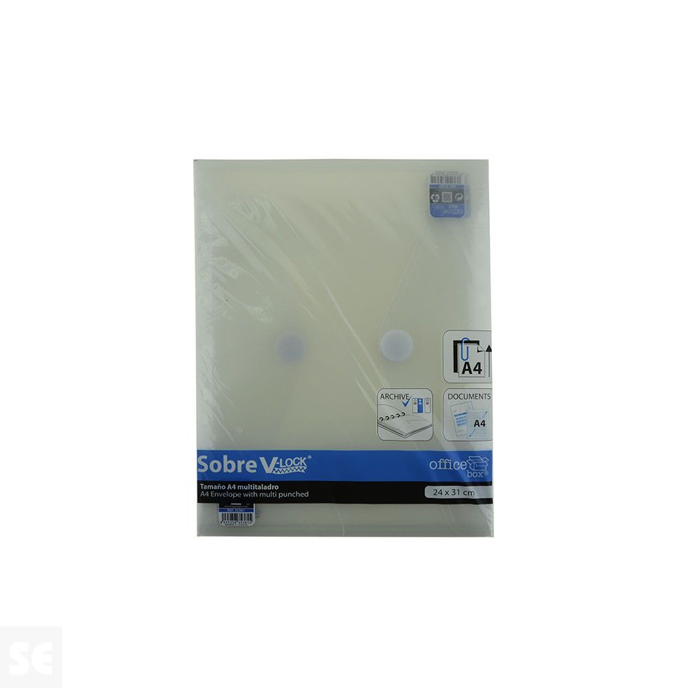 Sobre Cierre por contacto A4 con Multitalad Cristal