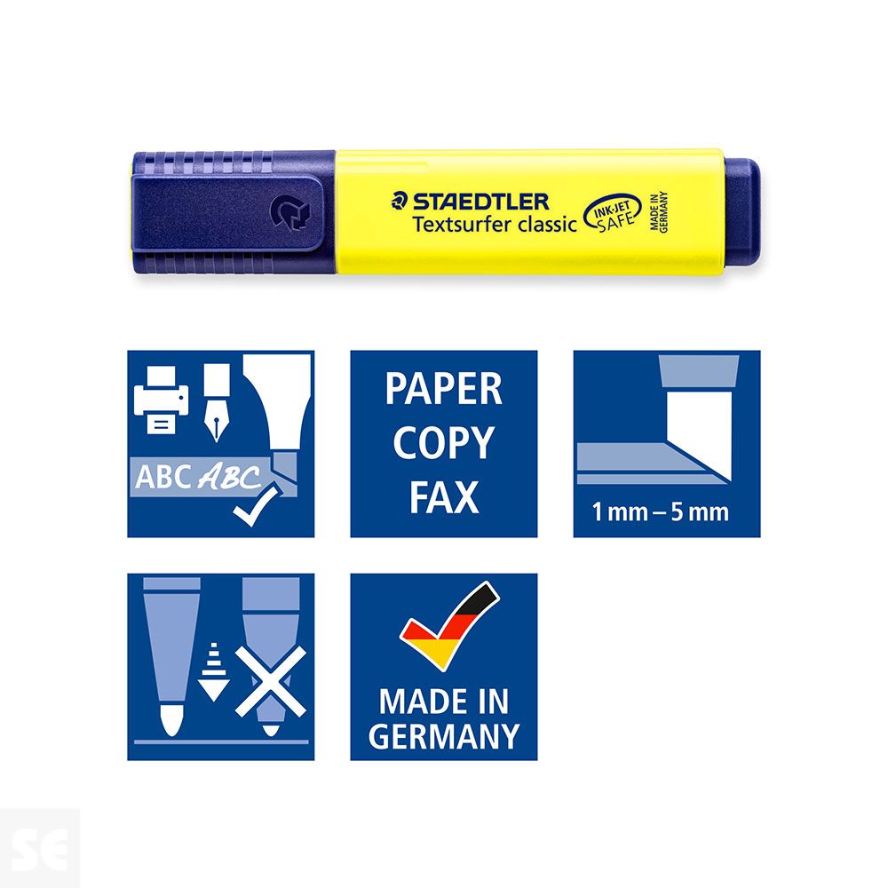 Blíster con 3 Marcadores Flúor Textsurfer® Classic 364