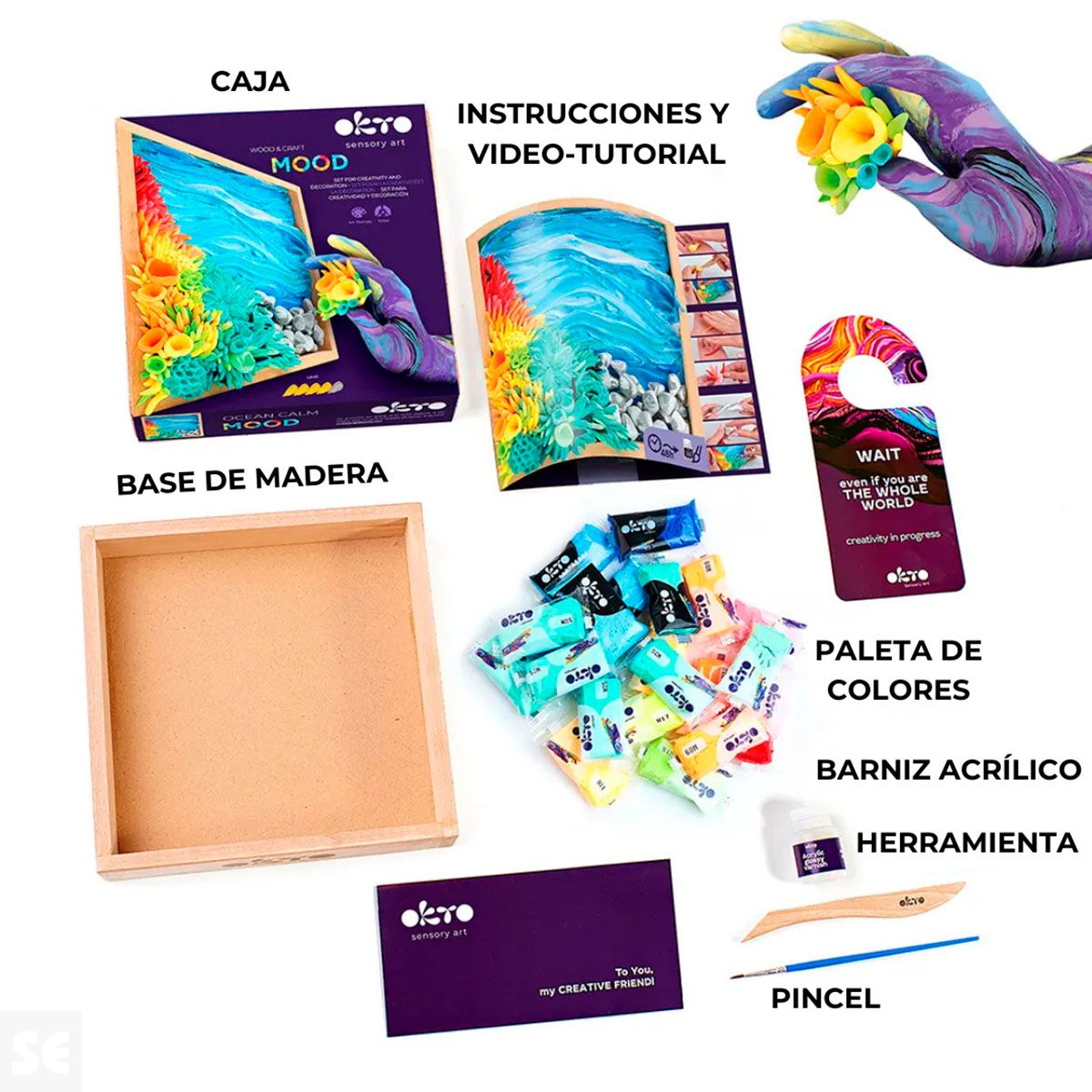 Wood&Craft Diy Mood Ocean Calm 21x21cm