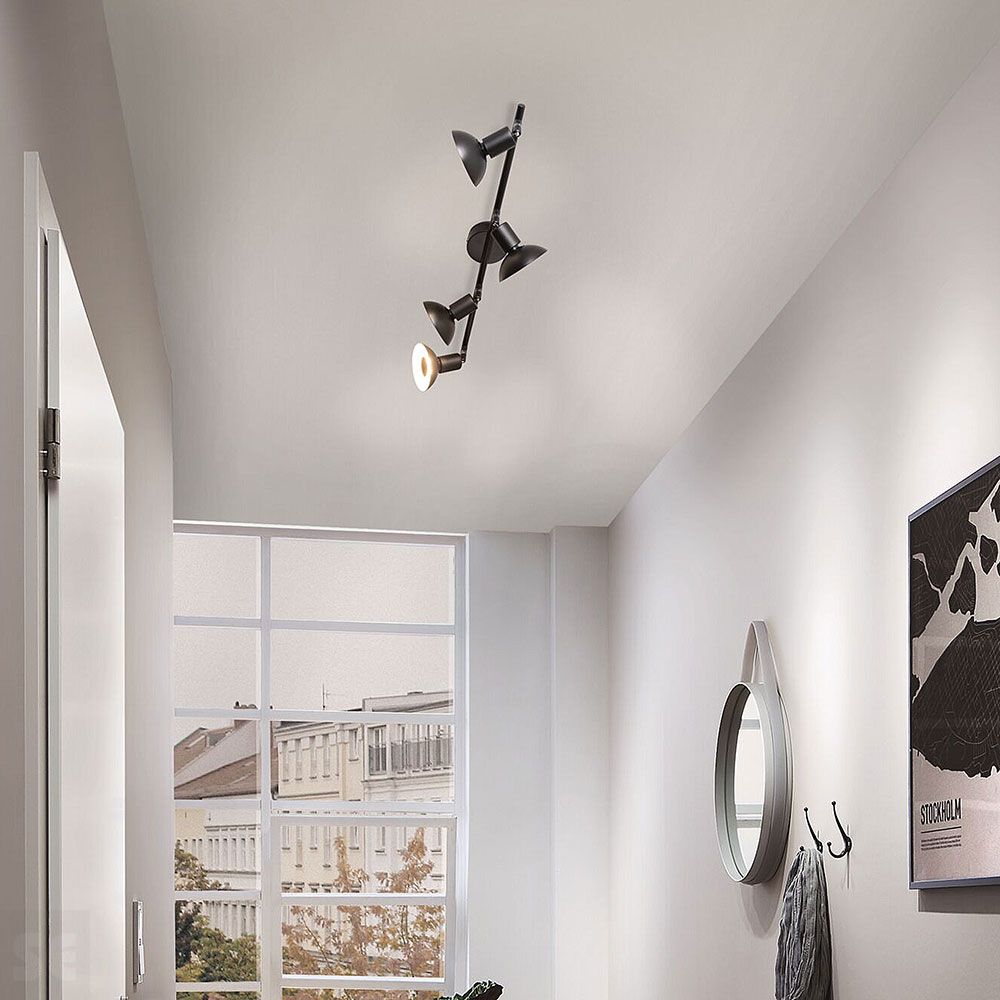 Aplique Carolina Negro Mate Max 4x10w-Gu10 66758