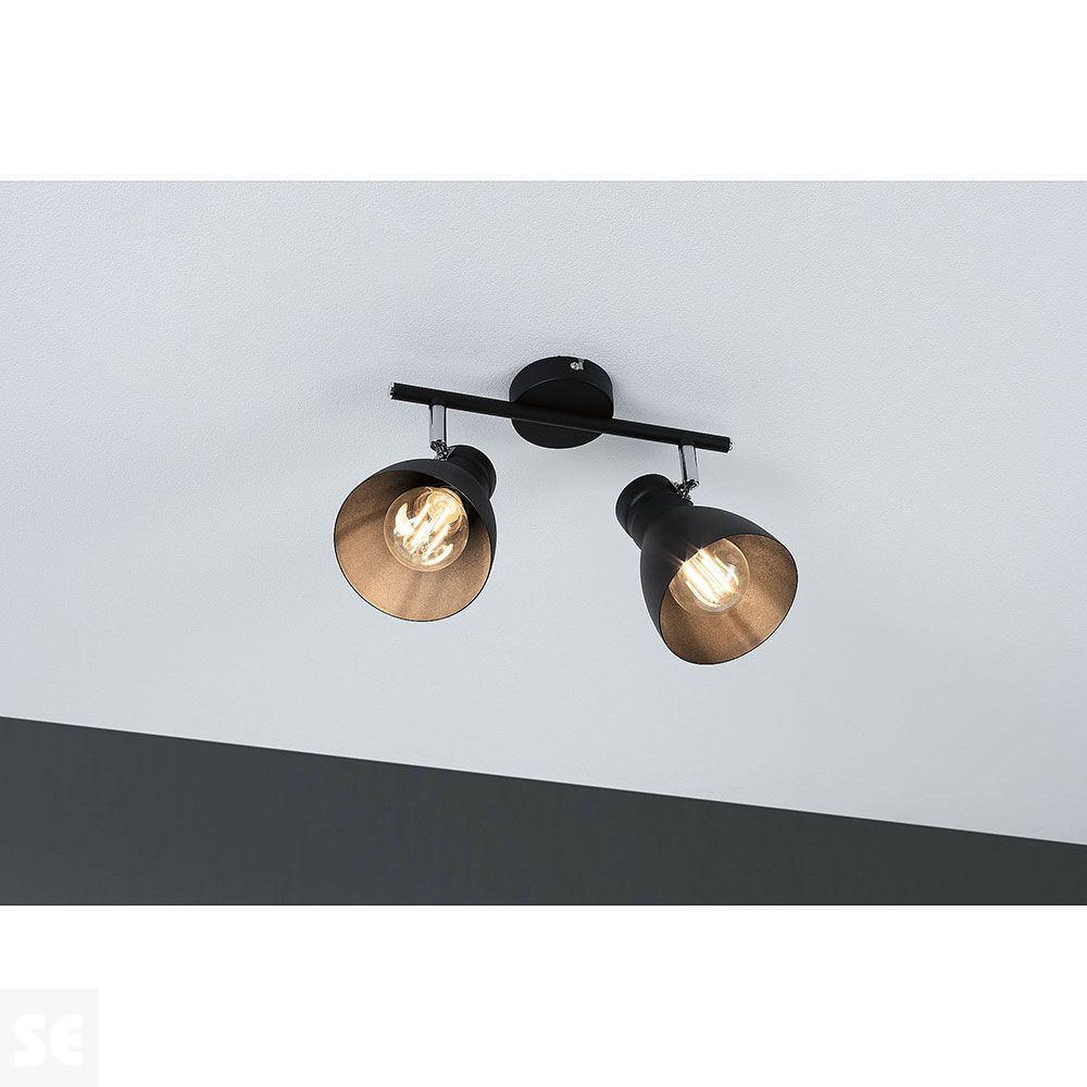 Aplique Davy Metal Negro Max.2x20w- E27 66760